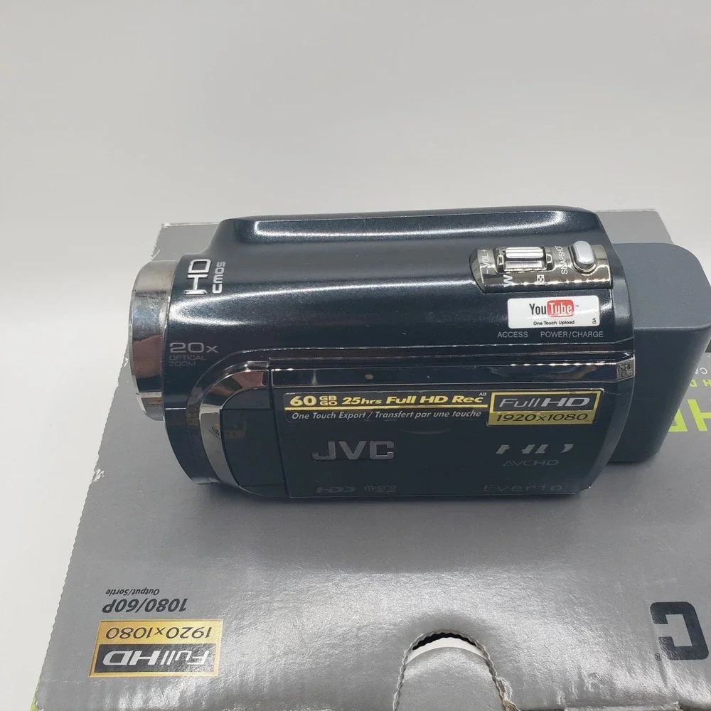 JVC Everio GZ-HD300 HD Camcorder HDD High Definition Digital Video Camera Black